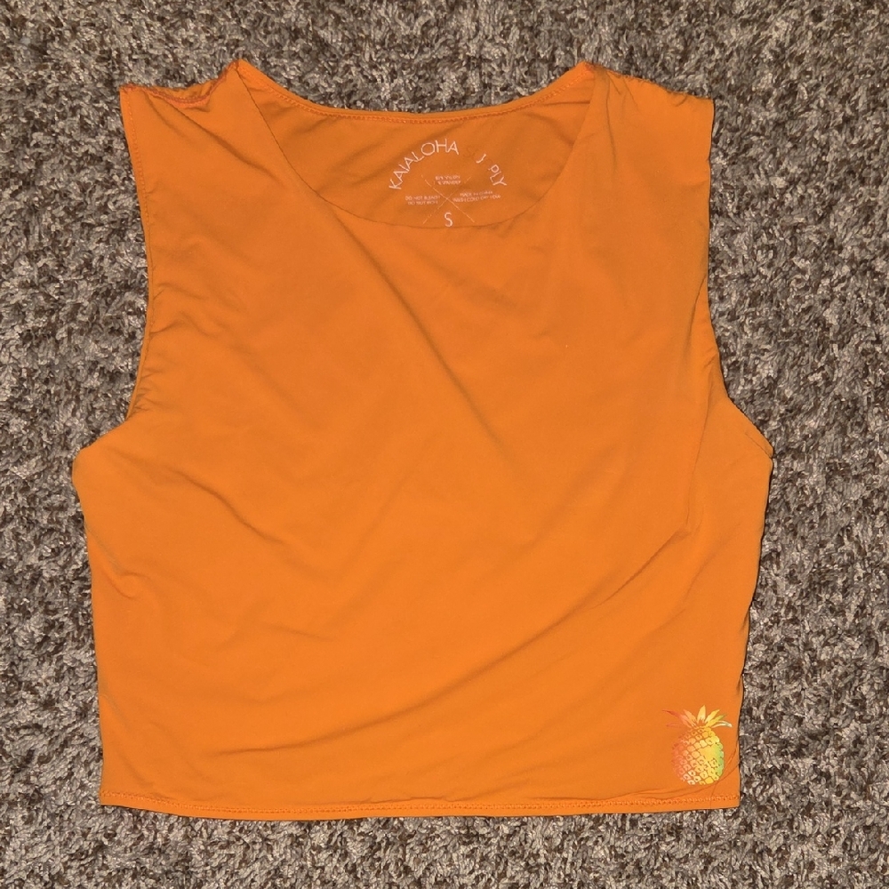 Orange Sleeveless Top